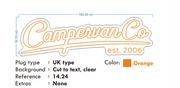 Custom Neon - CampervanCo Est 2006 - Orange  -  dimmer and delivery