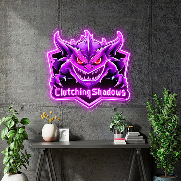 SHIPPING ONLY -  Clutching Shadows - Purple - 30 x 29inch - Remote dimmer and Delivery