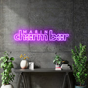 Custom neon - Marin Charm Bar Purple | 36 x 7inch  - incl Shipping and 2yrs Warranty