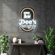 Custom Neon - Dees Delights - White and Warm White  - 30x21cm -  dimmer and delivery