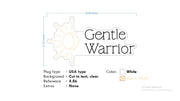 Custom Neon - Gentle Warrior - 40*21 inch Warm White -  Delivery and Remote