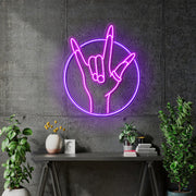 Custom neon - Charley - 80x67cm - Light pink and purple -  incl Shipping and 2yrs Warranty - 5m cable