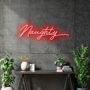 Custom Neon - Naugthy - RED - 200x65cm - indoor Signs