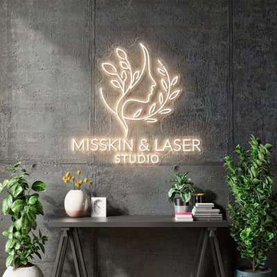 Custom Neon - MISSKIN AND LASER STUDIO - 70cm x 67cm - dimmer and delivery