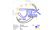 Custom Neon -  JJX logistics - Blue, Yellow, Cool White -  30"x24" - INDOOR IP rated - Remote dimmer and Delivery