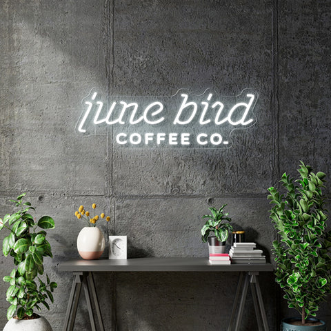 Account Adjust - 70$ - June Bird Coffee - Red and White as per mock ups - Remote dimmer and Delivery