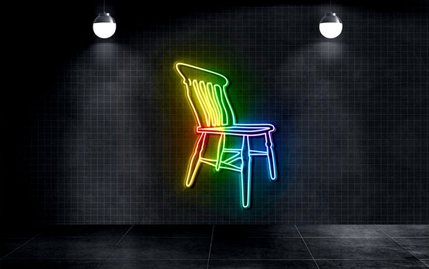 Custom Neon - Cafephilia - RGB multicolour - 100x70cm  - dimmer and delivery