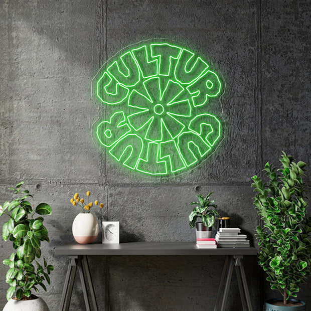 Custom neon - CULTUR  - 120cm - Outdoor and indoor - incl Shipping and 2yrs Warranty