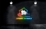 Custom neon - CATEDRAL DA FAMILIA LOGO - RGB Multicolour - 100cm x 74cm  - incl Shipping and 2yrs Warranty