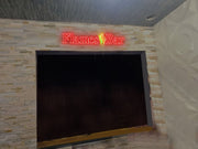 Custom Neon -  Delhi Live  - Double stroke  - Red - 90cm x 25cm - INDOOR  - Remote dimmer and Delivery